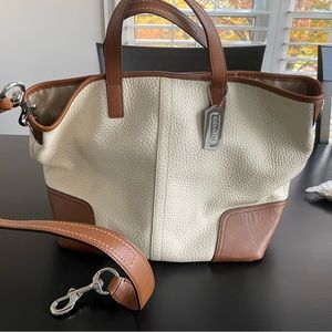 [Coach] Ivory and Tan Bag
